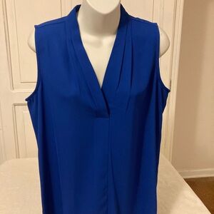Calvin Klein Royal Blue Sleeveless Blouse